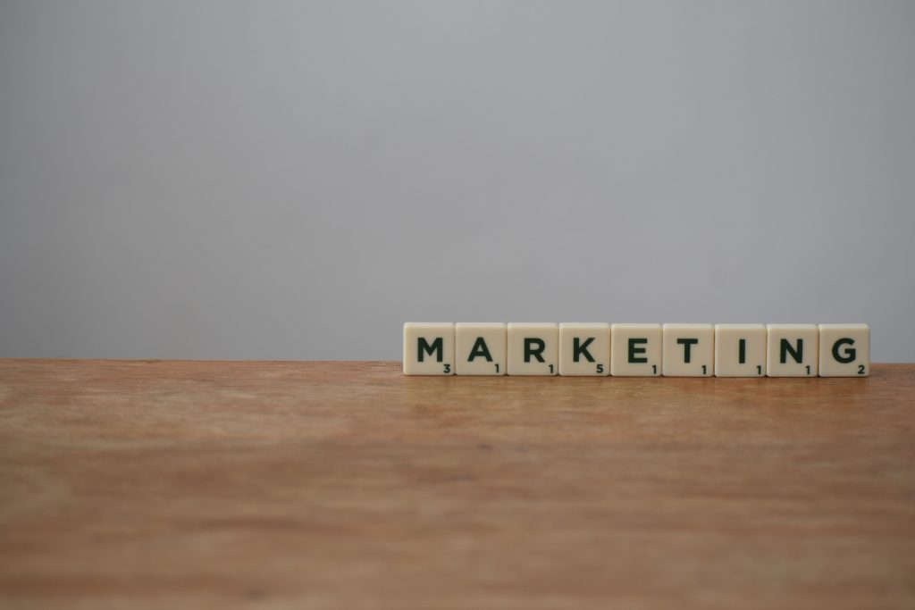 Marketing scrabble letters